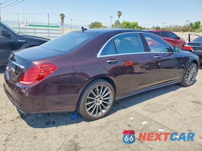 Trzecie zdjęcie samochodu z tyłu: 2016 MERCEDES-BENZ S 550 VIN:WDDUG8CB8GA231747 - miniatura