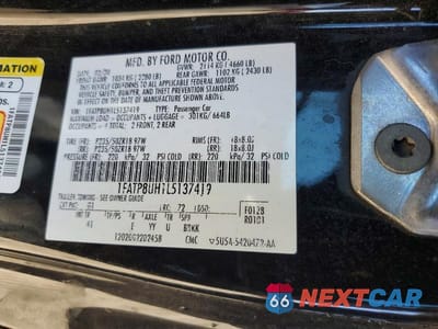 Zdjęcie 12 z 12 samochodu: 2020 FORD MUSTANG VIN:1FATP8UH1L5137419 - miniatura