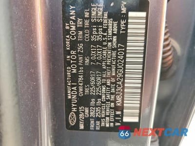 Zdjęcie 14 z 14 samochodu: 2016 HYUNDAI TUCSON ECO VIN:KM8J3CA29GU024017 - miniatura