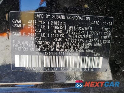 Zdjęcie 12 z 12 samochodu: 2026 SUBARU CROSSTREK WILDERNESS VIN:4S4GUHU69T3710206 - miniatura