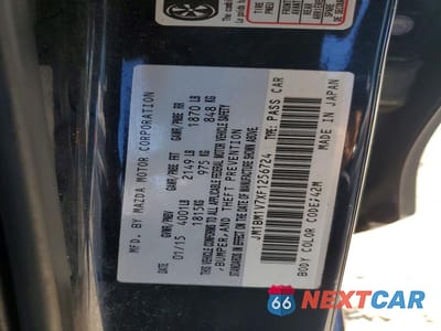 Zdjęcie 12 z 12 samochodu: 2015 MAZDA 3 TOURING VIN:JM1BM1V7XF1256724 - miniatura