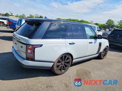 Trzecie zdjęcie samochodu z tyłu: 2016 LAND ROVER RANGE ROVER HSE VIN:SALGS2KF9GA246581 - miniatura