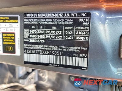 Zdjęcie 12 z 12 samochodu: 2019 MERCEDES-BENZ GLE 63 AMG-S 4MATIC VIN:4JGDA7FBXKB198511 - miniatura