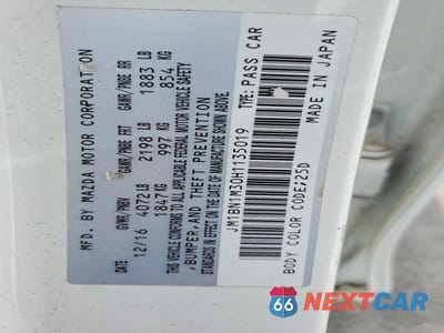 Zdjęcie 13 z 13 samochodu: 2017 MAZDA 3 GRAND TOURING VIN:JM1BN1M30H1135019 - miniatura