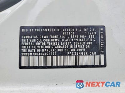 Zdjęcie 12 z 12 samochodu: 2024 VOLKSWAGEN JETTA SEL VIN:3VWGM7BU4RM021372 - miniatura