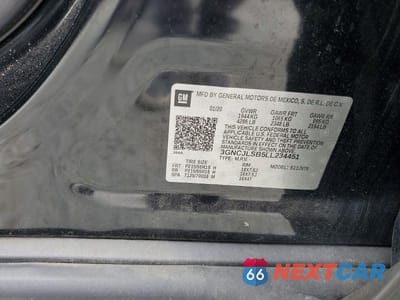 Zdjęcie 13 z 13 samochodu: 2020 CHEVROLET TRAX 1LT VIN:3GNCJLSB5LL234451 - miniatura