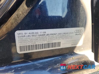 Zdjęcie 12 z 12 samochodu: 2010 AUDI A4 PREMIUM PLUS VIN:WAUFFAFL2AN030537 - miniatura