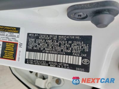 Zdjęcie 13 z 13 samochodu: 2016 TOYOTA AVALON XLE PREMIUM VIN:4T1BK1EBXGU211174 - miniatura