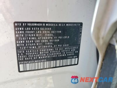 Zdjęcie 13 z 13 samochodu: 2020 VOLKSWAGEN TIGUAN SE VIN:3VV2B7AX3LM002643 - miniatura