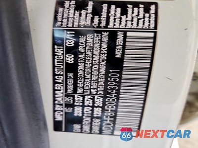 Zdjęcie 12 z 12 samochodu: 2011 MERCEDES-BENZ E 350 4MATIC VIN:WDDHF8HB0BA439501 - miniatura