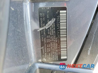 Zdjęcie 12 z 12 samochodu: 2000 BMW Z3 VIN:WBACH9341YLM92196 - miniatura