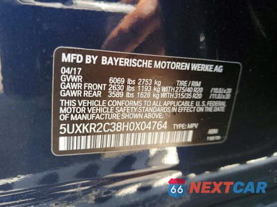 Zdjęcie 13 z 13 samochodu: 2017 BMW X5 SDRIVE35I VIN:5UXKR2C38H0X04764 - miniatura