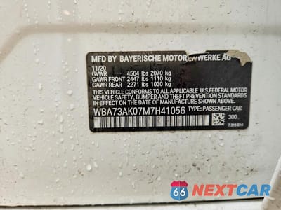 Zdjęcie 13 z 13 samochodu: 2021 BMW 228XI VIN:WBA73AK07M7H41056 - miniatura