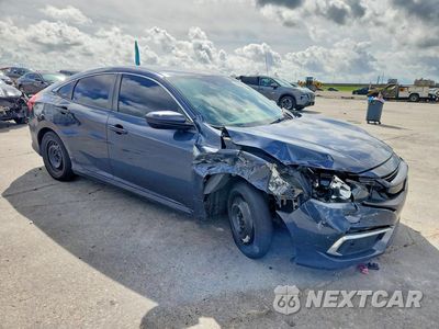 Czwarte zdjęcie samochodu z boku: 2020 HONDA CIVIC LX VIN:19XFC2F67LE008536 - miniatura