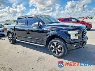 Czwarte zdjęcie samochodu z boku: 2016 FORD F150 SUPERCREW VIN:1FTEW1EP9GKF37903 - miniatura