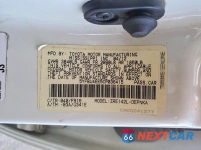 Zdjęcie 13 z 13 samochodu: 2012 TOYOTA COROLLA L VIN:5YFBU4EE5CP036415 - miniatura