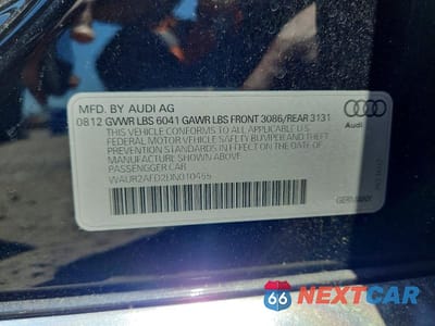 Zdjęcie 12 z 12 samochodu: 2013 AUDI A8 L QUATTRO VIN:WAUR2AFD2DN010455 - miniatura