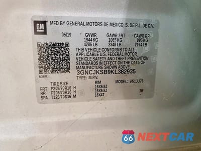 Zdjęcie 14 z 14 samochodu: 2019 CHEVROLET TRAX LS VIN:3GNCJKSB9KL382935 - miniatura