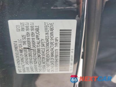 Zdjęcie 14 z 14 samochodu: 2023 HONDA PASSPORT TRAIL SPORT VIN:5FNYF8H61PB013179 - miniatura