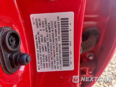 Zdjęcie 12 z 12 samochodu: 2017 HONDA CIVIC EX VIN:2HGFC2F71HH513140 - miniatura