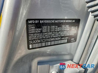 Zdjęcie 13 z 13 samochodu: 2017 BMW X4 XDRIVEM40I VIN:5UXXW7C37H0W63684 - miniatura