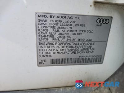 Zdjęcie 13 z 13 samochodu: 2017 AUDI Q7 PREMIUM VIN:WA1AAAF77HD008171 - miniatura