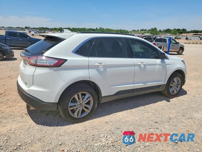 Trzecie zdjęcie samochodu z tyłu: 2015 FORD EDGE SEL VIN:2FMTK4J98FBB19980 - miniatura