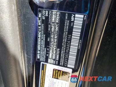 Zdjęcie 13 z 13 samochodu: 2022 MERCEDES-BENZ GLS 450 4MATIC VIN:4JGFF5KE9NA804194 - miniatura