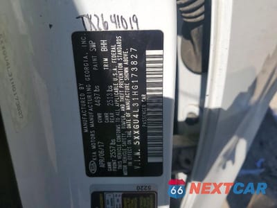 Zdjęcie 13 z 13 samochodu: 2017 KIA OPTIMA EX VIN:5XXGU4L31HG173827 - miniatura