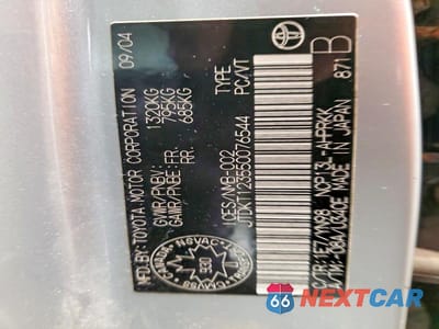 Zdjęcie 13 z 13 samochodu: 2005 TOYOTA ECHO VIN:JTDKT123550076544 - miniatura