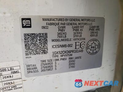 Zdjęcie 14 z 14 samochodu: 2023 GMC YUKON AT4 VIN:1GKS2CKD6PR161449 - miniatura