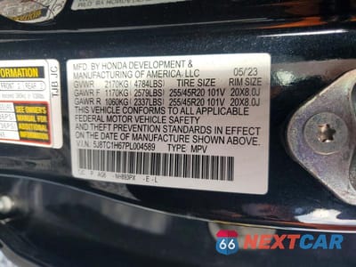Zdjęcie 12 z 12 samochodu: 2023 ACURA RDX A-SPEC VIN:5J8TC1H67PL004589 - miniatura