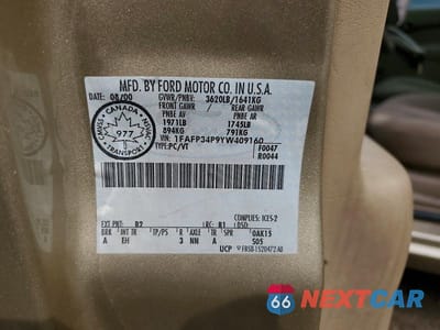 Zdjęcie 12 z 12 samochodu: 2000 FORD FOCUS SE VIN:1FAFP34P9YW409160 - miniatura