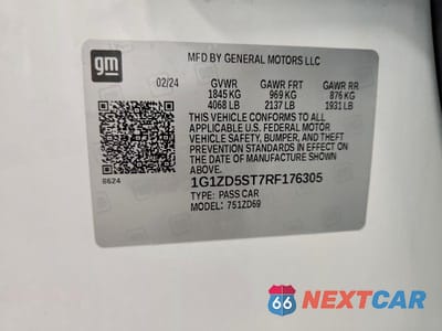 Zdjęcie 13 z 13 samochodu: 2024 CHEVROLET MALIBU LT VIN:1G1ZD5ST7RF176305 - miniatura