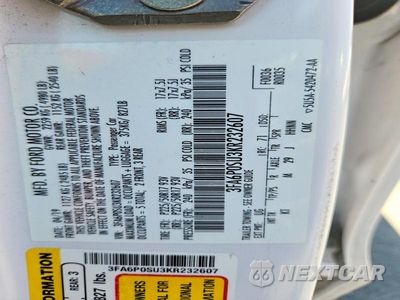 Zdjęcie 12 z 12 samochodu: 2019 FORD FUSION TITANIUM VIN:3FA6P0SU3KR232607 - miniatura