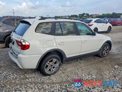 Trzecie zdjęcie samochodu z tyłu: 2006 BMW X3 3.0I VIN:WBXPA93426WD28286 - miniatura