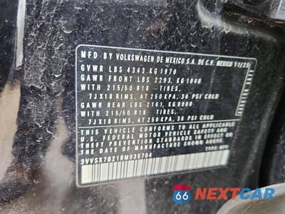 Zdjęcie 13 z 13 samochodu: 2024 VOLKSWAGEN TAOS SE VIN:3VVSX7B21RM035704 - miniatura