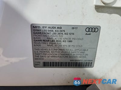 Zdjęcie 13 z 13 samochodu: 2018 AUDI Q5 PREMIUM PLUS VIN:WA1BNAFY1J2016804 - miniatura
