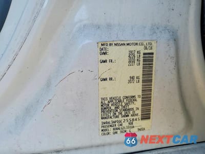 Zdjęcie 13 z 13 samochodu: 2016 NISSAN ALTIMA 2.5 S VIN:1N4AL3AP1GC255845 - miniatura
