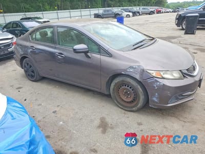 Czwarte zdjęcie samochodu z boku: 2015 HONDA CIVIC LX VIN:19XFB2F5XFE233158 - miniatura