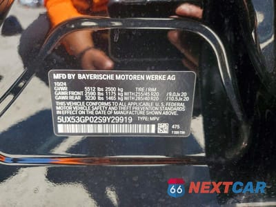 Zdjęcie 13 z 13 samochodu: 2025 BMW X3 30 XDRIVE VIN:5UX53GP02S9Y29919 - miniatura