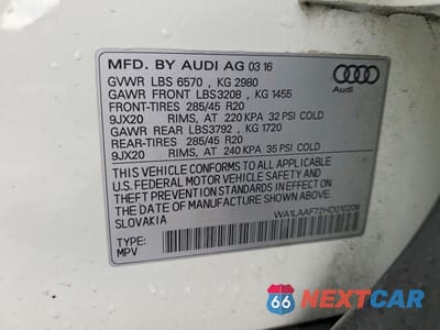 Zdjęcie 13 z 13 samochodu: 2017 AUDI Q7 PREMIUM PLUS VIN:WA1LAAF72HD010208 - miniatura