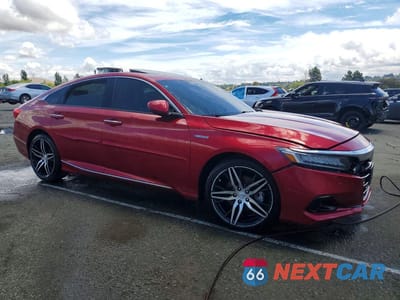 Czwarte zdjęcie samochodu z boku: 2021 HONDA ACCORD TOURING HYBRID VIN:1HGCV3F97MA000102 - miniatura