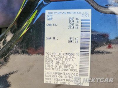 Zdjęcie 12 z 12 samochodu: 2021 NISSAN ALTAMA VIN:1N4BL4BV9MN349740 - miniatura
