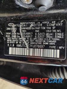 Zdjęcie 13 z 13 samochodu: 2015 HYUNDAI TUCSON GLS VIN:KM8JTCAF7FU076697 - miniatura