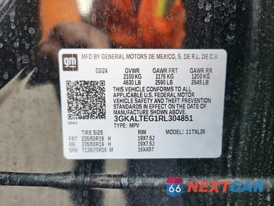 Zdjęcie 13 z 13 samochodu: 2024 GMC TERRAIN SLE VIN:3GKALTEG1RL304851 - miniatura