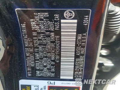 Zdjęcie 12 z 12 samochodu: 2017 TOYOTA CAMRY LE VIN:4T1BF1FK5HU420116 - miniatura