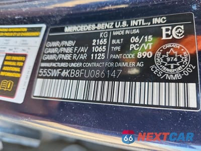 Zdjęcie 13 z 13 samochodu: 2015 MERCEDES-BENZ C 300 4MATIC VIN:55SWF4KB8FU086147 - miniatura