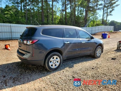Trzecie zdjęcie samochodu z tyłu: 2013 CHEVROLET TRAVERSE LS VIN:1GNKRFED5DJ263301 - miniatura