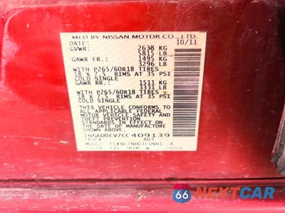 Zdjęcie 12 z 12 samochodu: 2012 NISSAN FRONTIER S VIN:1N6AD0EV7CC409139 - miniatura